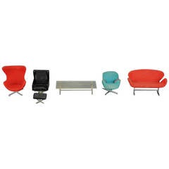 Arne Jacobsen, Five Miniature Furniture
