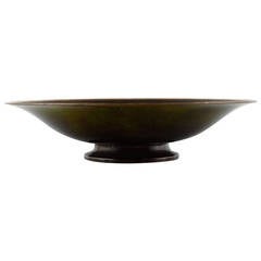 Just Andersen Light Bronze Bowl, Signed LB 1385