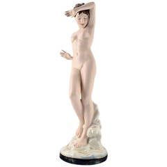 Large Royal Dux Art Deco Nude Woman