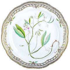 Large Royal Copenhagen Flora Danica Pierced and Open Border Dish