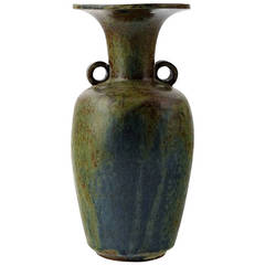 Rare Ceramic Vase, Arne Bang for Holmegaard, 1930s