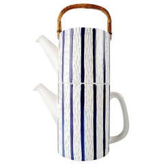 Rare Two-Piece Teapot, Design Stig Lindberg, Gustavsberg, Stamped