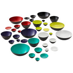 Large Collection of Herbert Krenchel for Normann, Krenit Bowls, 10 Colours