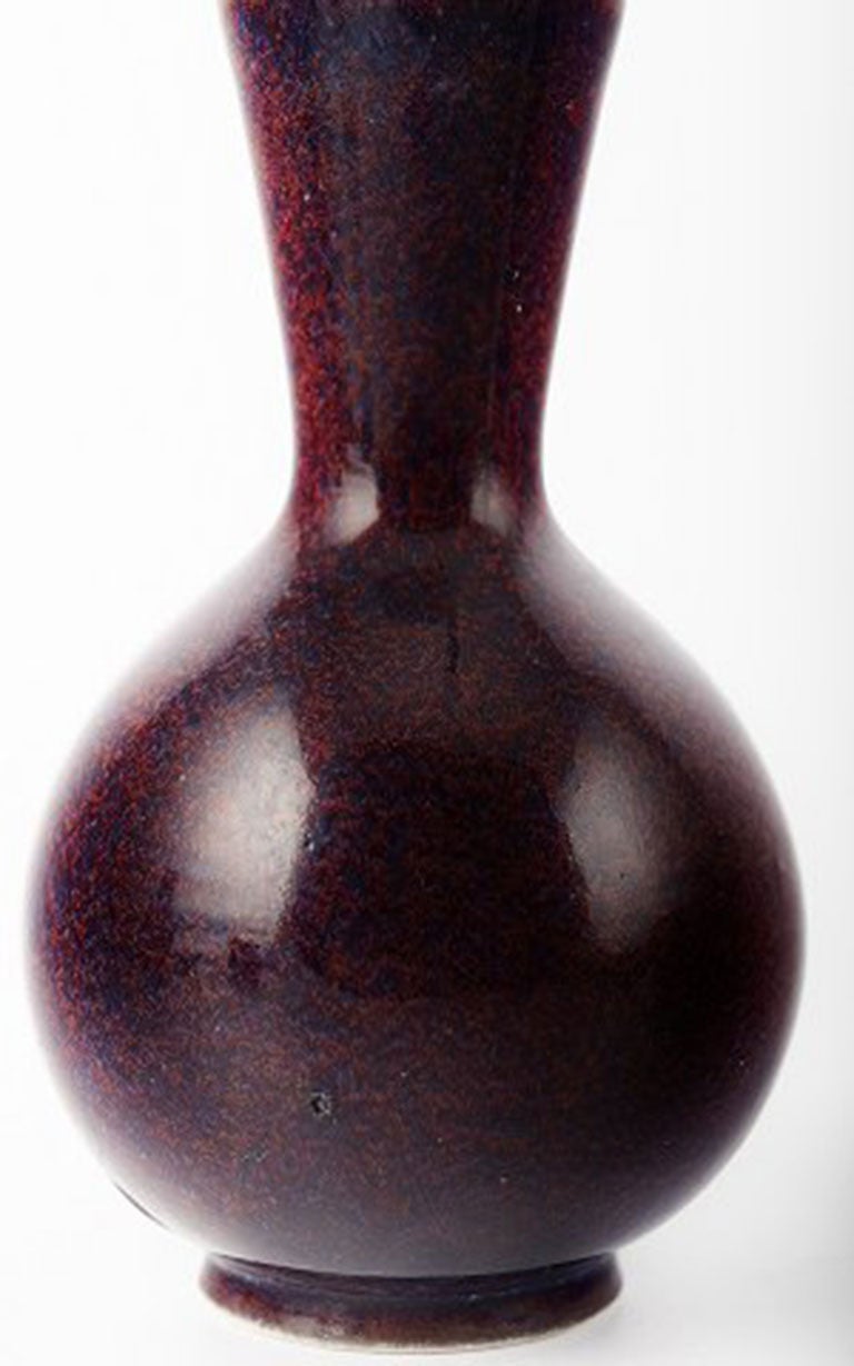 Scandinave moderne Vase en céramique unique Sven Wejsfelt, daté de 85 