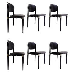 Set of Six S83 Chairs by Eugenio Gerli for Tecno