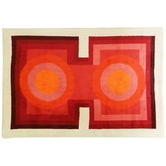 Huge Space Age Rug from the Netherlands