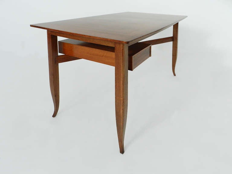 Italian Gio Ponti Attributed Elegant Small Desk