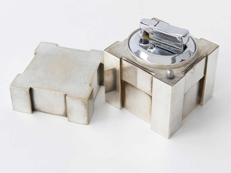 Hermés Silver Table Lighter In Excellent Condition For Sale In Morbio Inferiore, CH