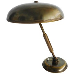 Adjustable Table or Desk Brass Lamp