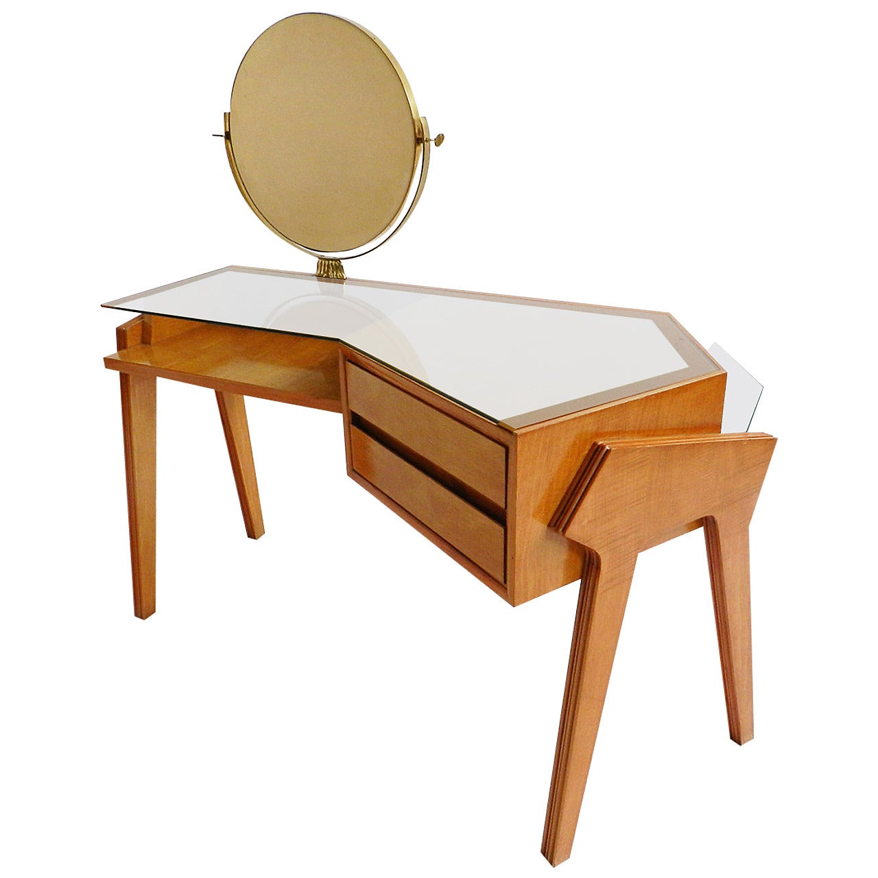 Asymmetrical Vanity Desk at 1stDibs