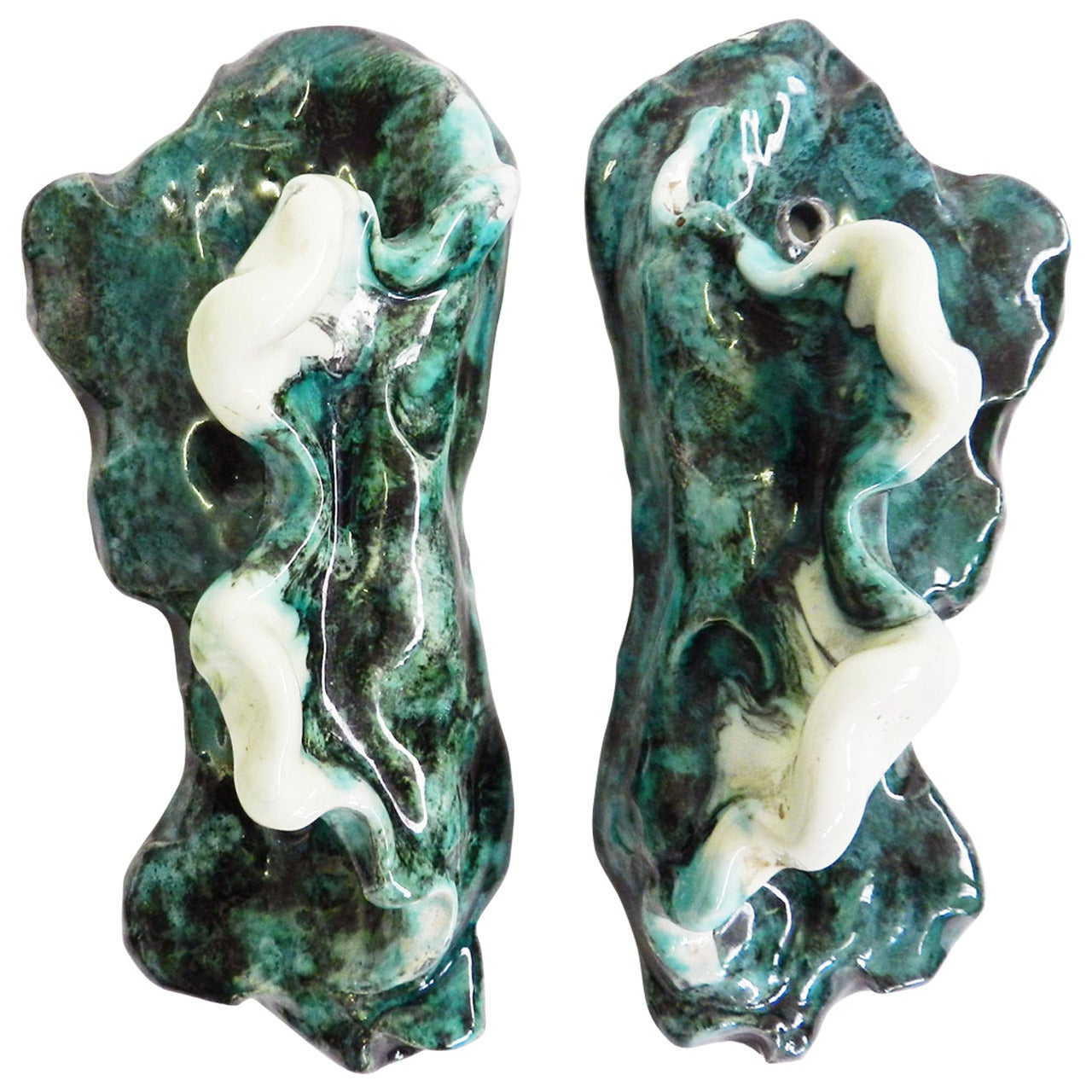 4 Lucio Fontana for Gabbianelli Ceramic Door Handles