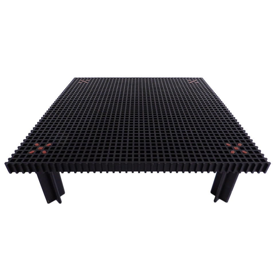Rare Black Kyoto Coffee Table by Gianfranco Frattini For Sale