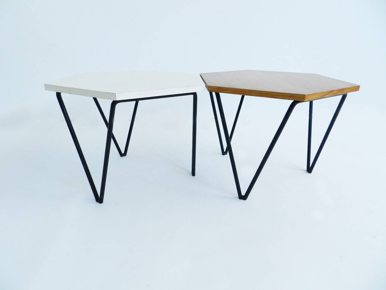 Set of 4 Gio Ponti Laminated and Wood Modular Coffee Tables for ISA In Excellent Condition In Morbio Inferiore, CH