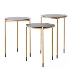 3 Nesting Side Tables mod. SFG 11–MM.  Limited Edition in 10 unique pieces
