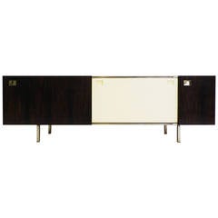 Super elegant Italian Rosewood Sliding Doors Sideboard