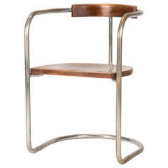Antique Bauhaus Steel Tube Cantilever Chair, Italy, 1930s