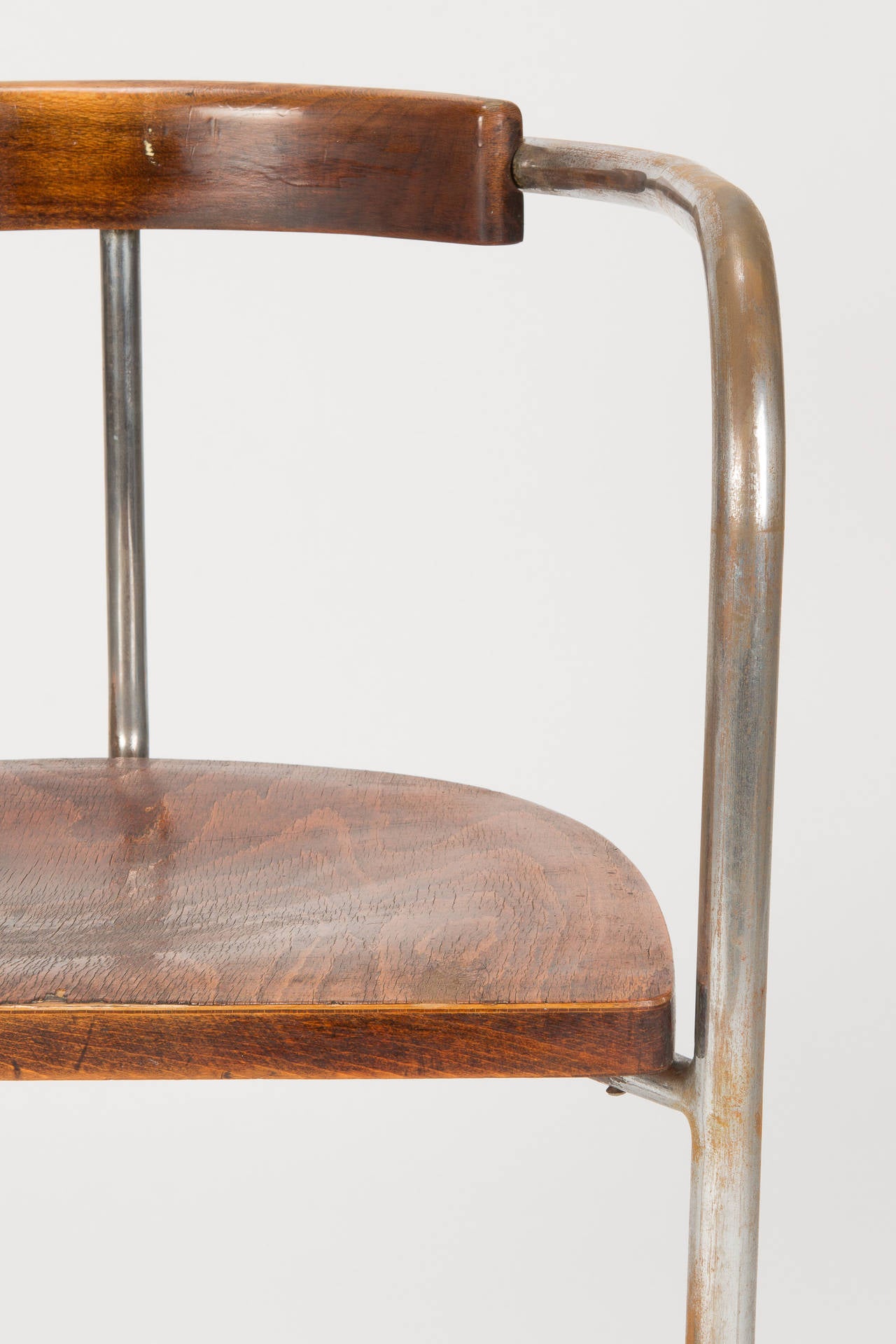 Antique Bauhaus Steel Tube Cantilever Chair, Italy, 1930s In Good Condition For Sale In Basel, CH