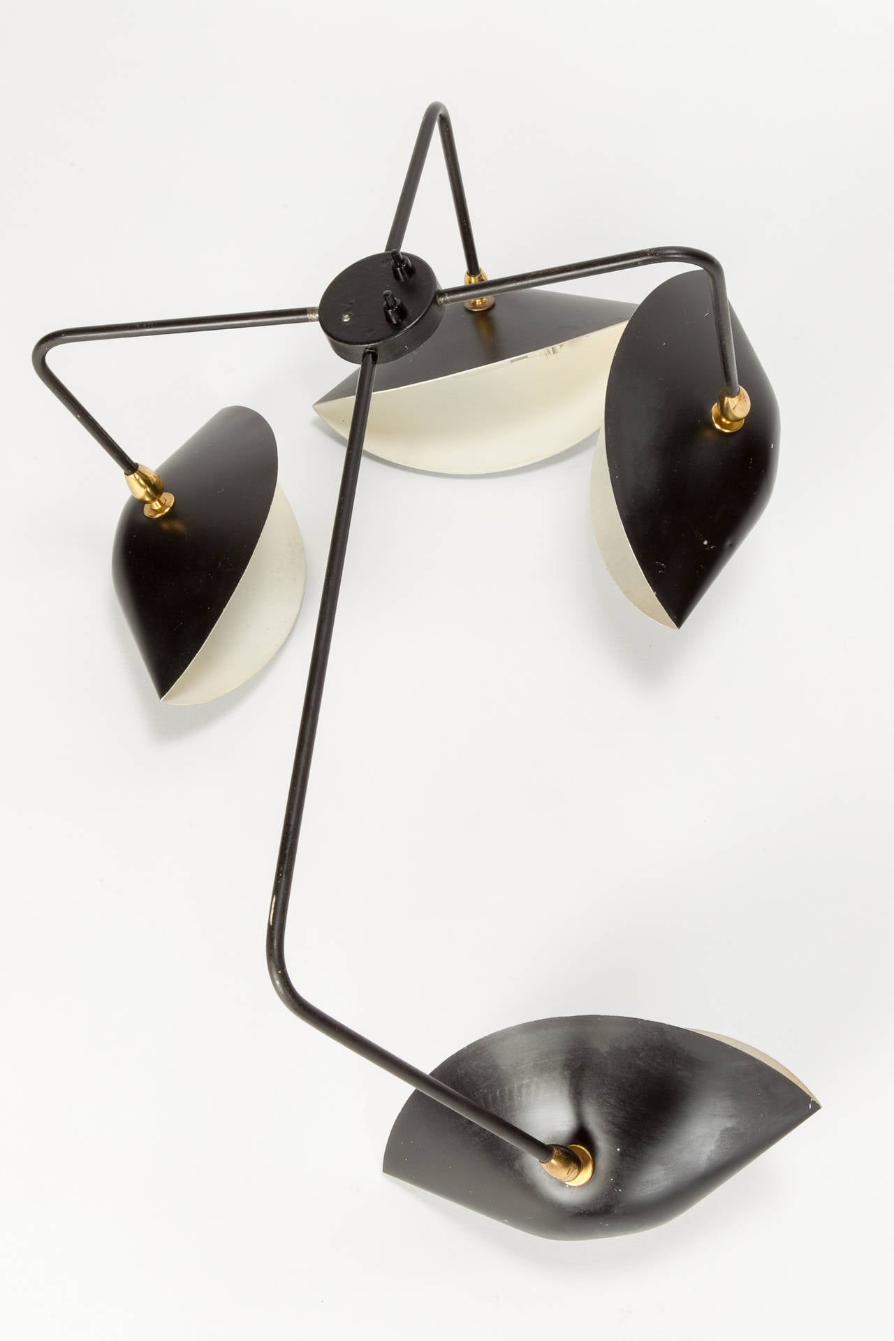 Mid-Century Modern Serge Mouille Four-Arm Wall Lamp from the 1950s