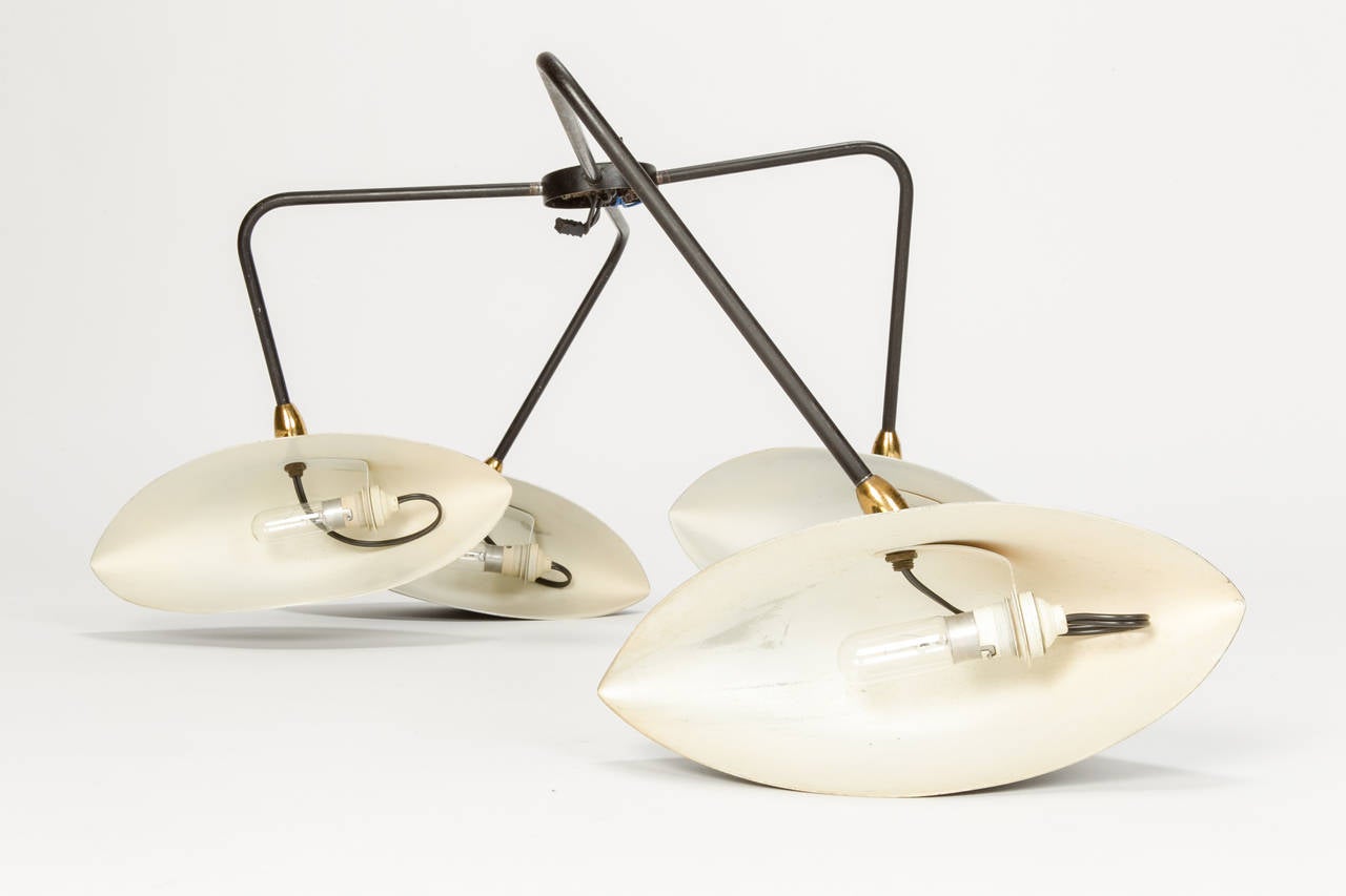 Serge Mouille Four-Arm Wall Lamp from the 1950s In Good Condition In Basel, CH