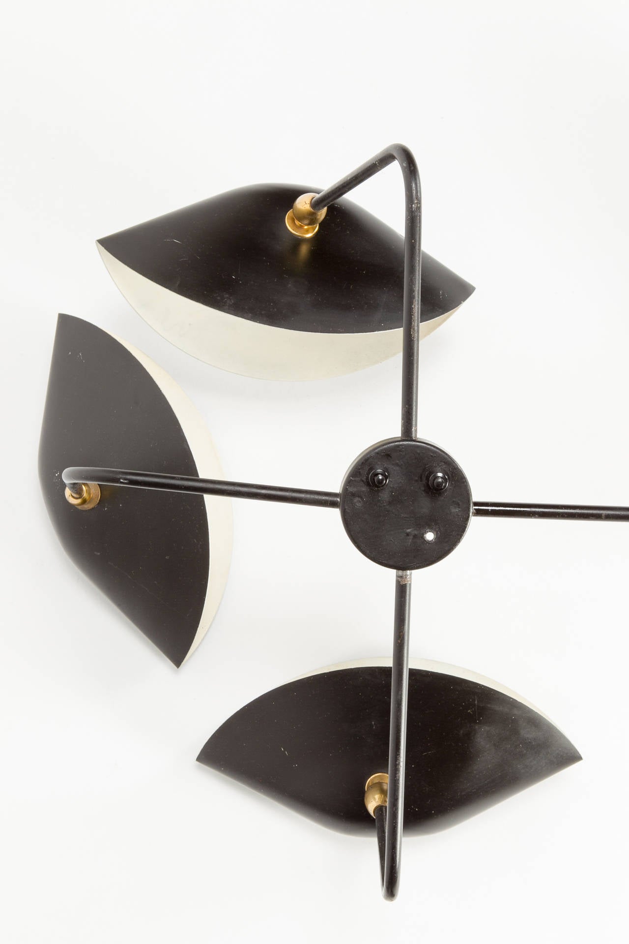 Serge Mouille Four-Arm Wall Lamp from the 1950s 2