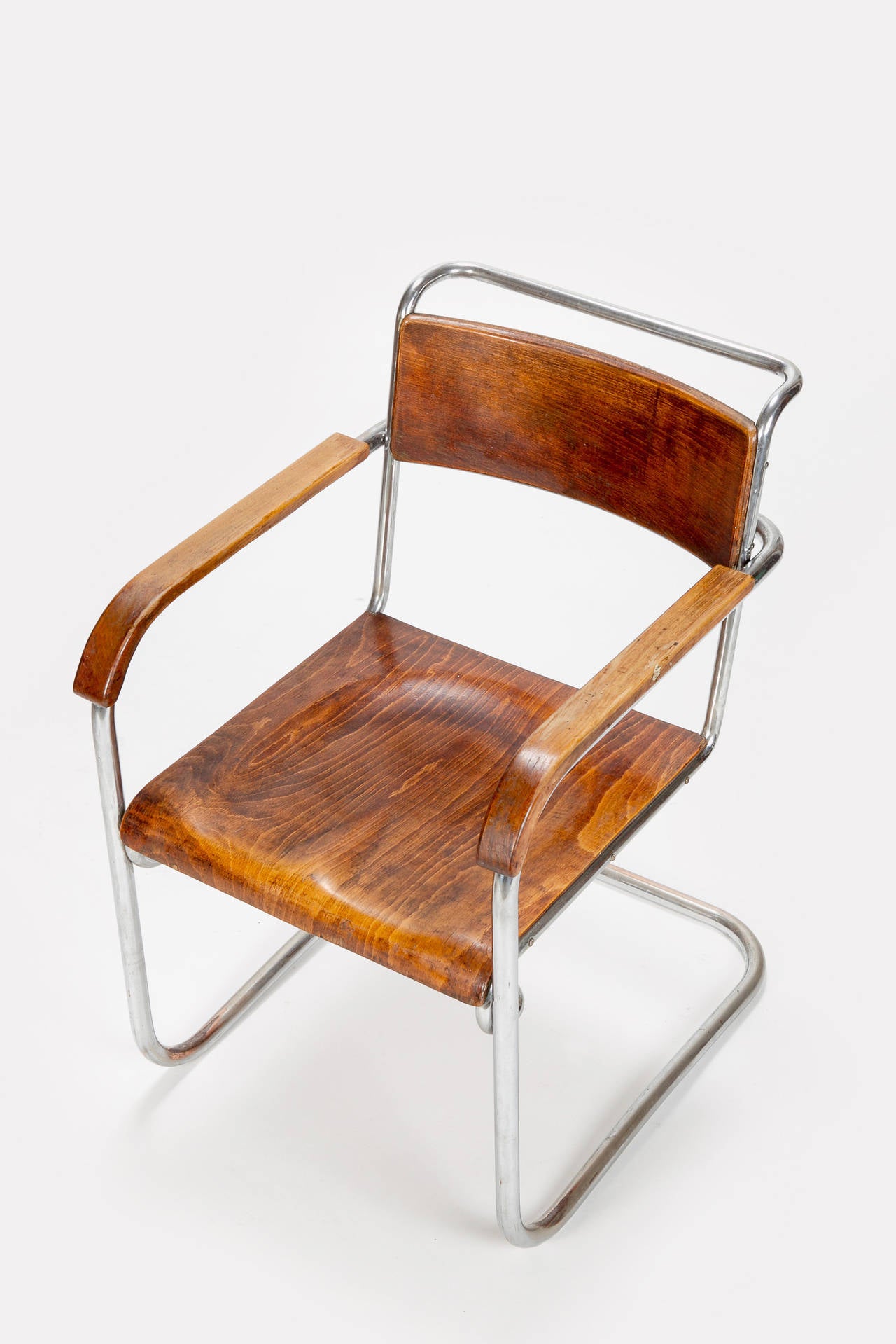 Italian Bauhaus Desk and Chair by Marcel Breuer, 1930s 3