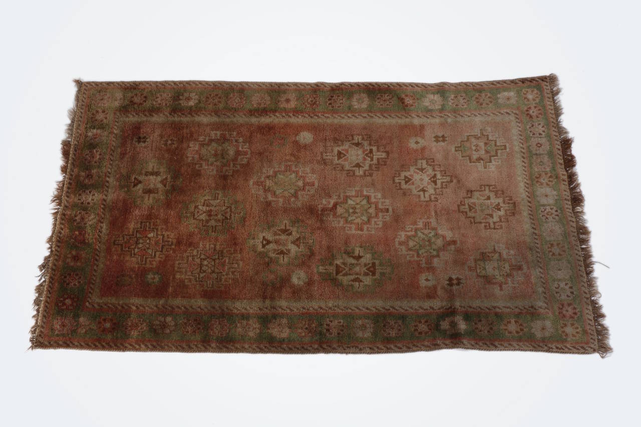 Beautiful antique Persian Gabbeh rug, slightly lighter colors than on photos!
Professionally cleaned.