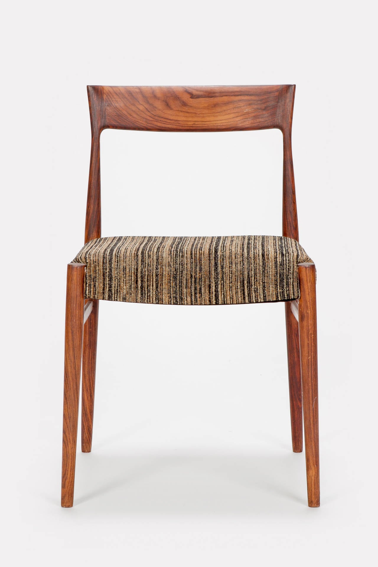 Mid-Century Modern Set of Four Danish Rosewood Chairs, 1960s For Sale