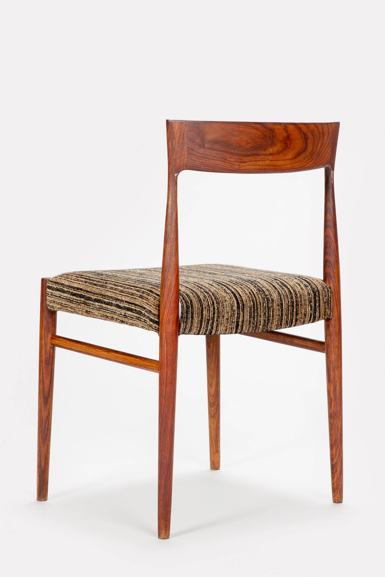 Set of Four Danish Rosewood Chairs, 1960s In Excellent Condition For Sale In Basel, CH