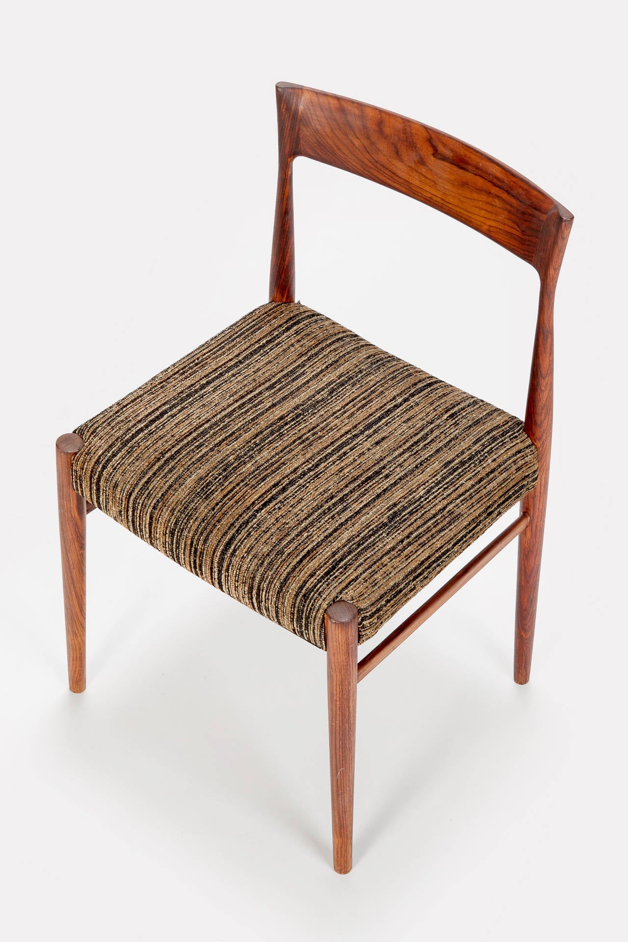 Mid-20th Century Set of Four Danish Rosewood Chairs, 1960s For Sale