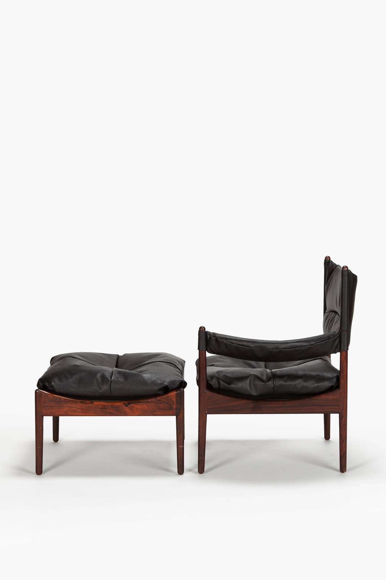 Mid-20th Century Danish Rosewood Modus Lounge Chair Set by Kristian Solmer Vedel, 1960s