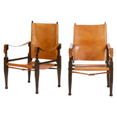 Antique Pair of Safari Chairs by Wilhelm Kienzle for Wohnbedarf, 1950s