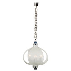 Italian Pulegoso Glass Pendant by Mazzega, 1970s