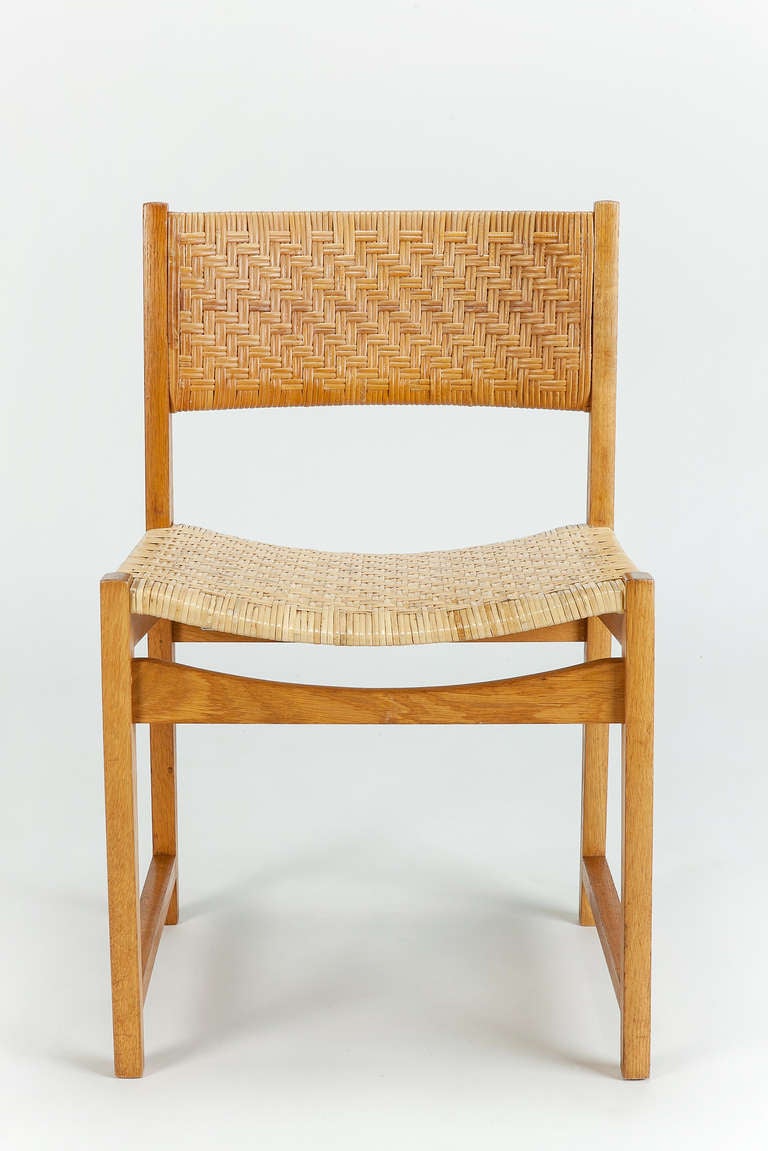 Mid-Century Modern 6 Hvidt & Mølgaard-Nielsen Oak Chairs Model no. 350