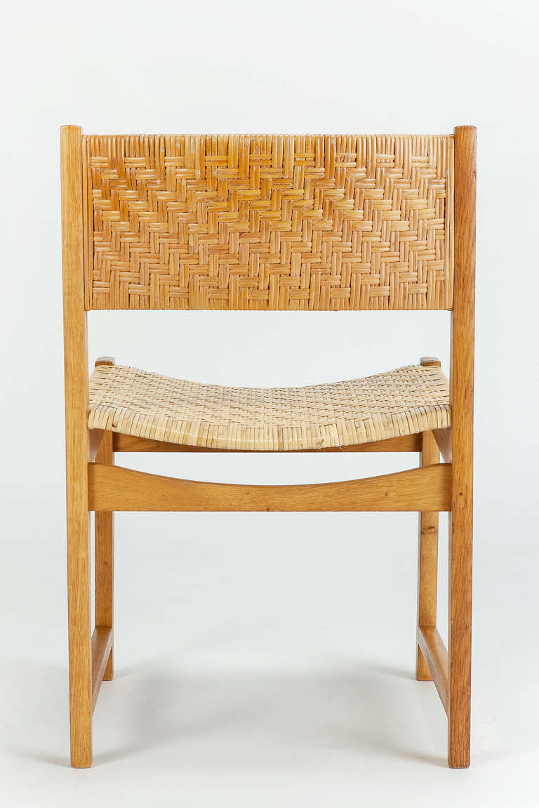 6 Hvidt & Mølgaard-Nielsen Oak Chairs Model no. 350 In Good Condition In Basel, CH
