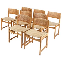 6 Hvidt & Mølgaard-Nielsen Oak Chairs Model no. 350