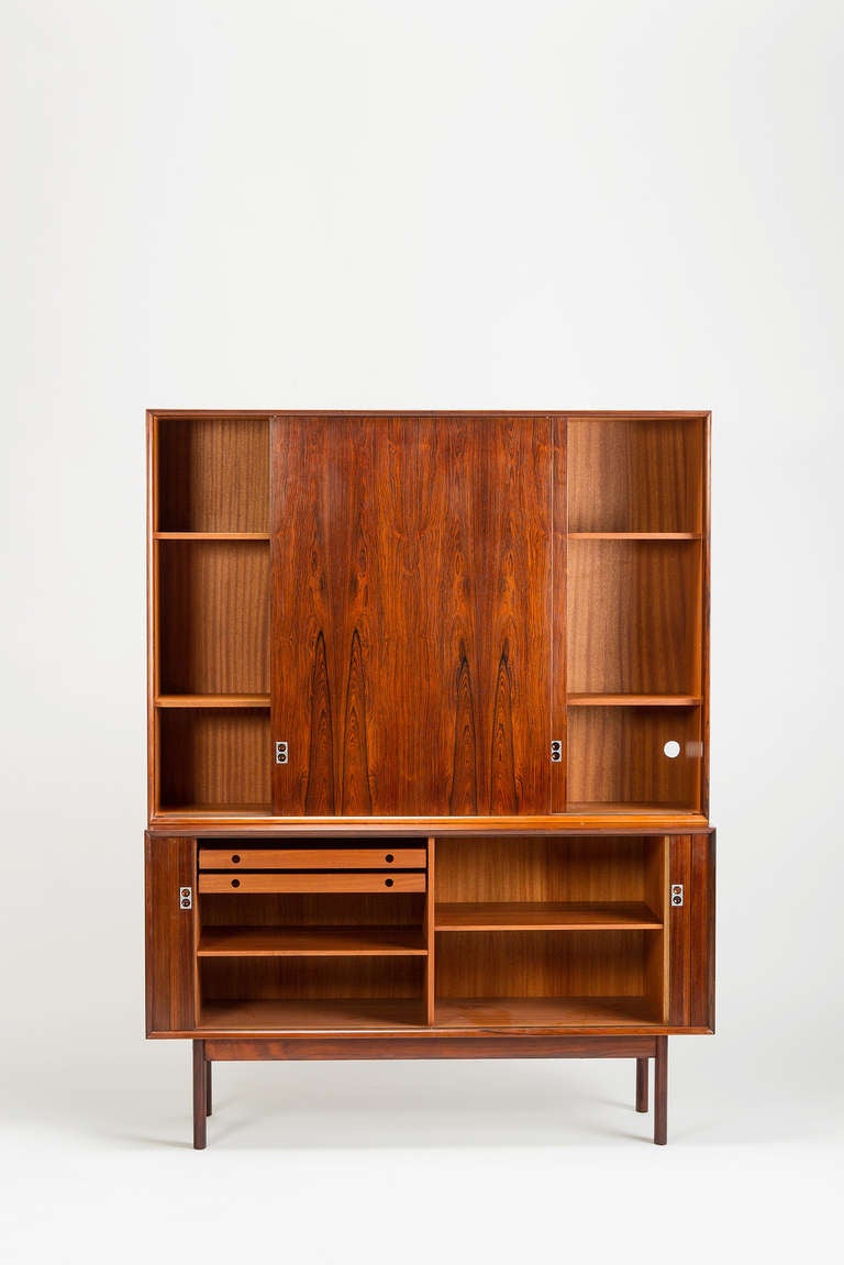 Mid-Century Modern Rosewood Bookcase by Arne Vodder for Sibast