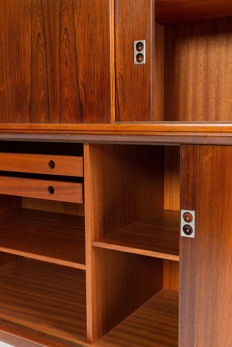 Mahogany Rosewood Bookcase by Arne Vodder for Sibast
