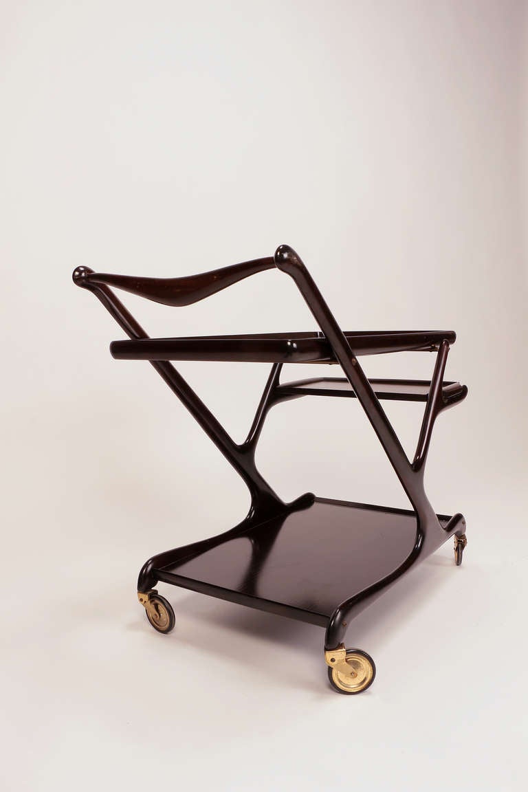 Mid-Century Modern Cesare Lacca Bar Cart for Cassina