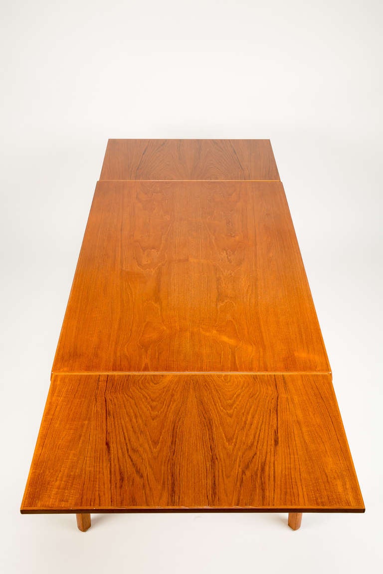 Danish Dining Table Teak by Henning Kjaernulf For Sale 1