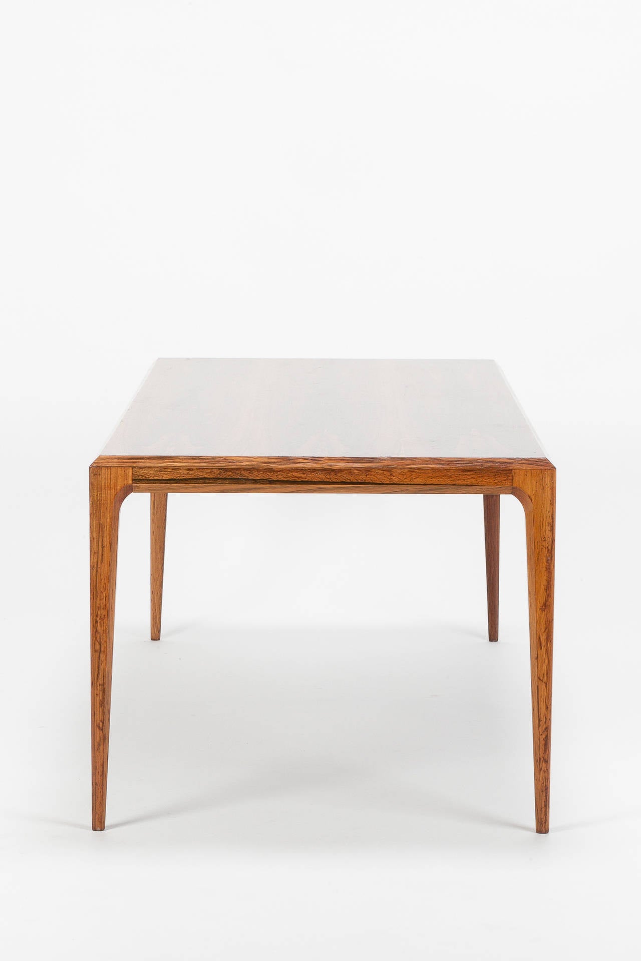 Mid-Century Modern Danish Rosewood Coffee Table by Johannes Andersen Silkeborg, 1960s For Sale