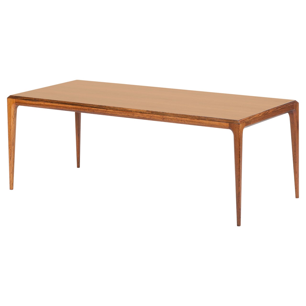 Danish Rosewood Coffee Table by Johannes Andersen Silkeborg, 1960s For Sale
