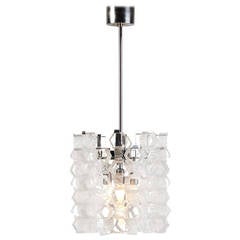 Italian Pulegoso Glass Chandelier Mazzega