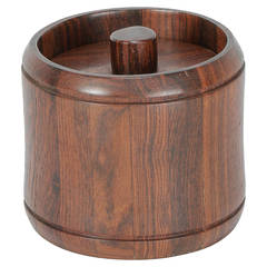 Brazilian Tobacco Pot in Jacaranda by Jean Gillon, 1960s 7