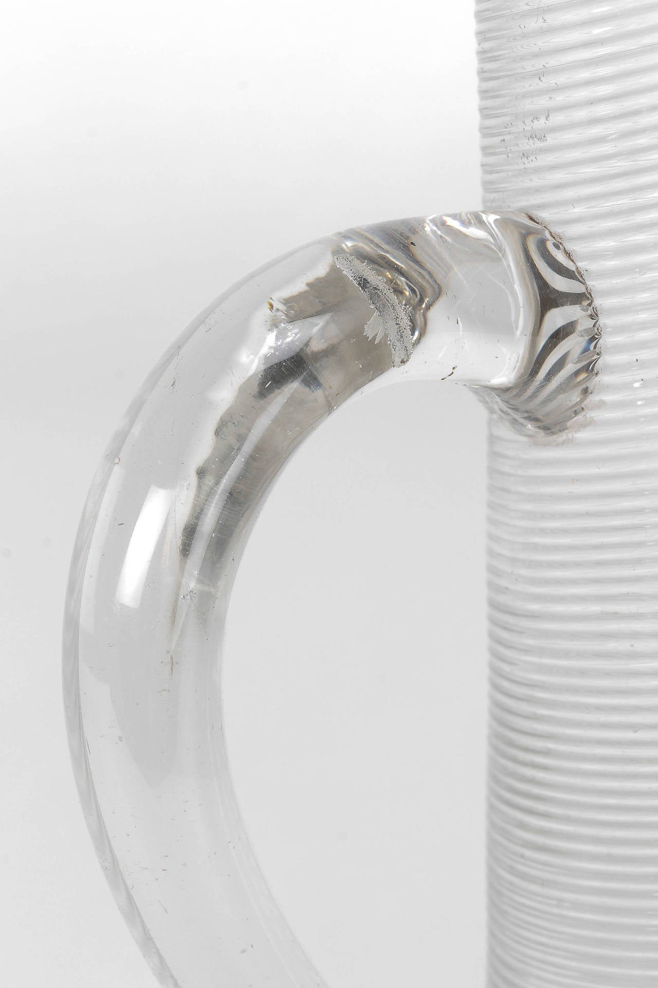 Italian Venini Filigrana Glass Decanter Jar, 1930s For Sale 2