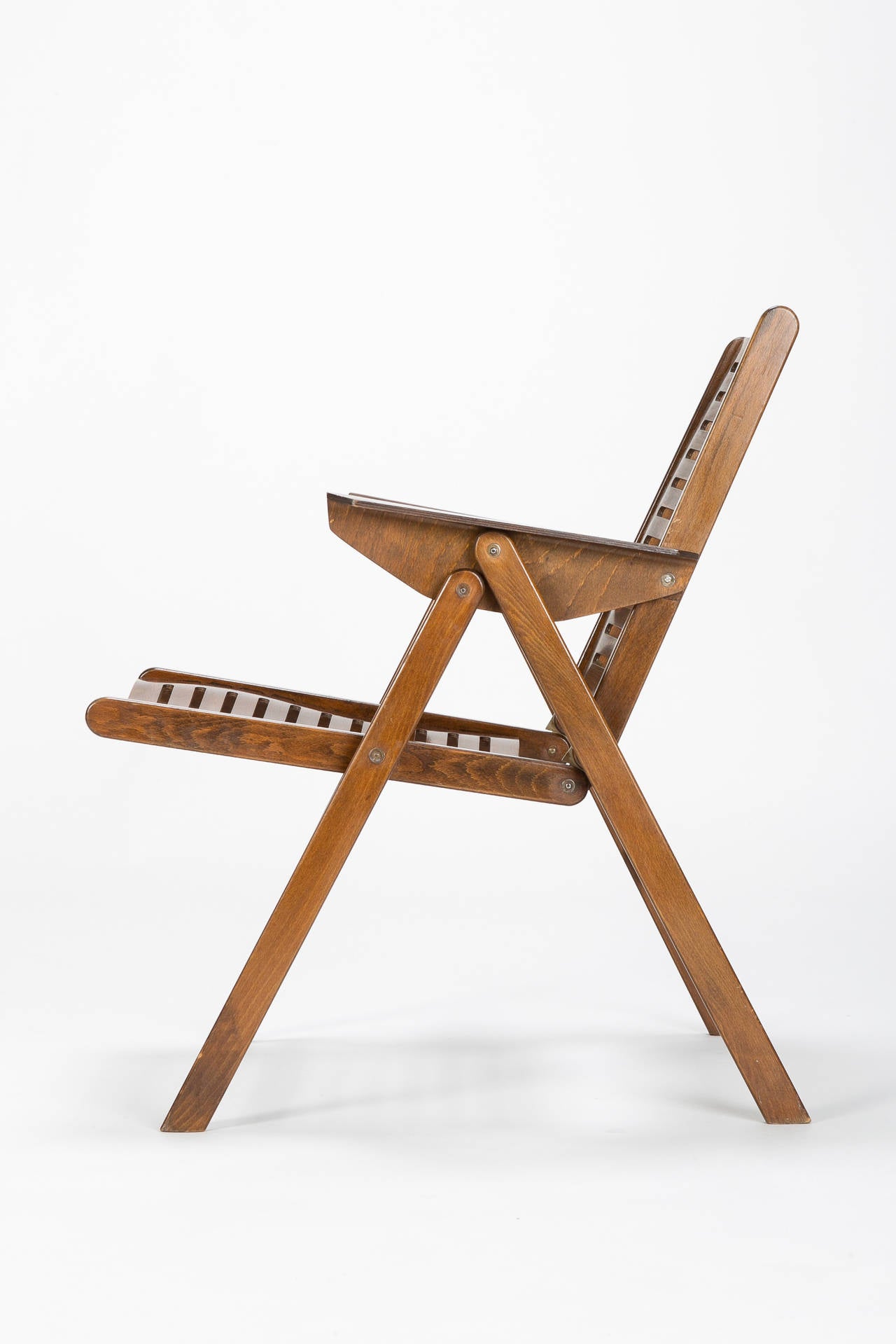 Mid-Century Modern Slovenian Folding Chair, Rex, by Nico Kralj, 1950s