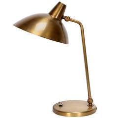 Brass Table Lamp by Alfred Mueller for AMBA, 1950s
