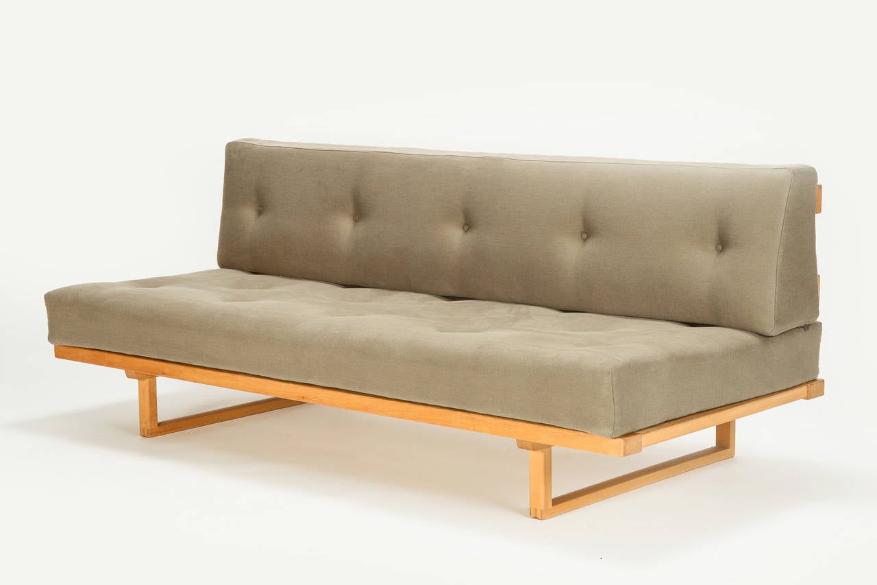 Danish Oak Sofa Daybed by Borge Mogensen for Fredericia Stolefabrik 1