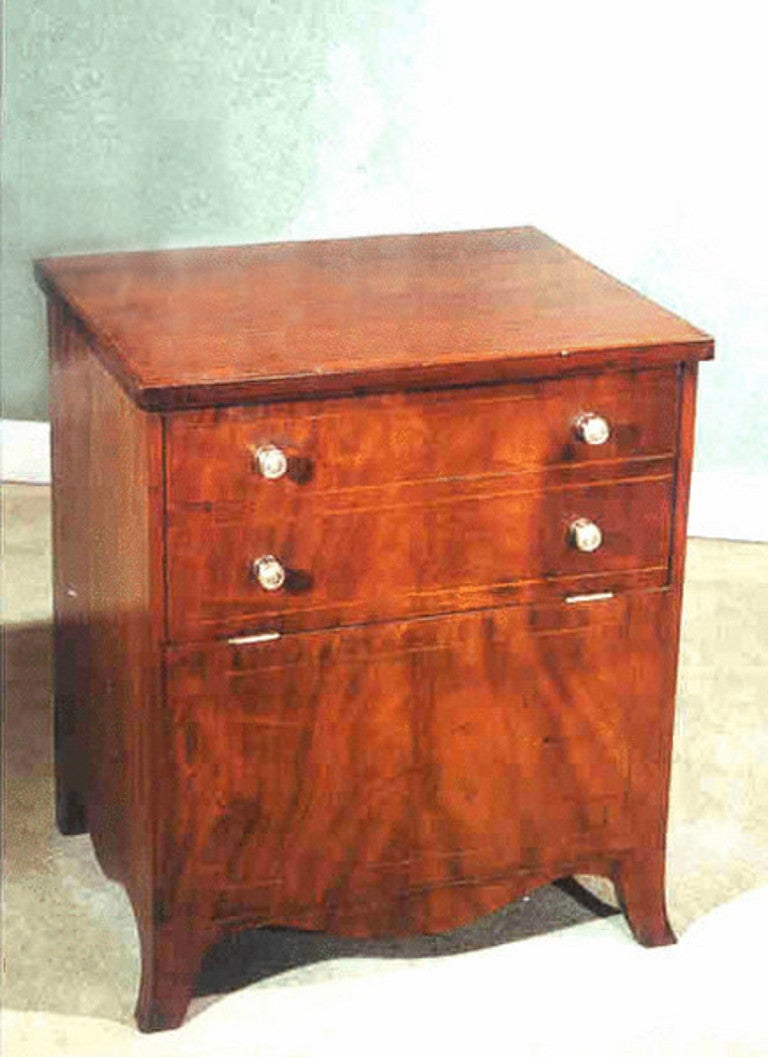 Georgian Mahogany Commode Bar