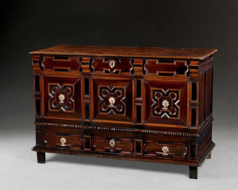17th Century Oak Mule Chest