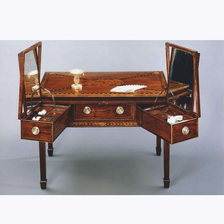 Late 18th Century Mrs Rudd's Dressing Table, the Most Complete George III Dressing Table Made For Sale